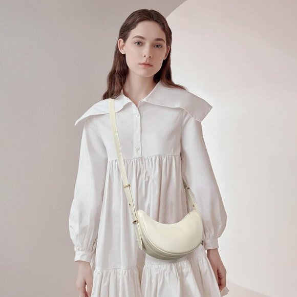 Small Shoulder Bag for Women Vegan Leather Crossbody Bags Adjust Handbags Purses - Picture 4 of 6